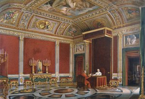 Pius IX in der päpstlichen Audienzhalle im Quirinal von Italian School