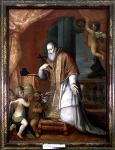 Pius V. (1504 - 1572). Anonymes Gemälde aus einer lombardischen Kirche von Italian School
