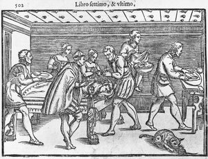 Tafel, die eine Schädel-Trepanation darstellt