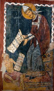 Papst Gregor I. der Große und Hiob von Italian School
