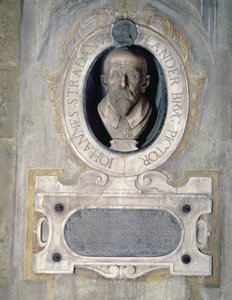 Porträtbüste von Joannes Stradanus, flämisch geborener Maler, Zeichner und Tapisseriedesigner, geboren als Jan van der Straet in Brügge, arbeitete in Italien, auch bekannt als Giovanni Stradano (1523-1605) von Italian School