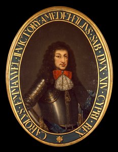 Porträt von Carlo Emanuele II (1634-1675) (Charles Emmanuel von Savoyen) Anonymes Gemälde. 17. Jahrhundert Brescia, private Sammlung - Porträt von Charles Emmanuel II (Carlo Emanuele II) (1634-1675), Herzog von Savoyen. Anonymes Gemälde 17. Jahrhundert. Pr von Italian School