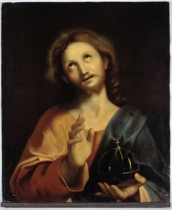 Porträt von Christus. Mailänder Schule des 16. Jahrhunderts. Anonymes Gemälde von Italian School