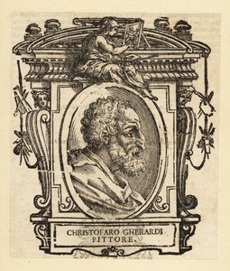 Porträt von Cristofano Gherardi oder Cristoforo Gherardi, auch bekannt als il Doceno, italienischer Maler der Spätrenaissance oder Manieristischen Periode, hauptsächlich tätig in Florenz und der Toskana von Italian School