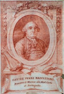 Porträt des italienischen Komponisten Davide Perez (1710-1778)