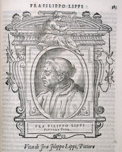 Porträt von Fra Filippo Lippi (ca. 1406-69) aus Vasaris Leben der Künstler, erstmals veröffentlicht 1550 von Italian School