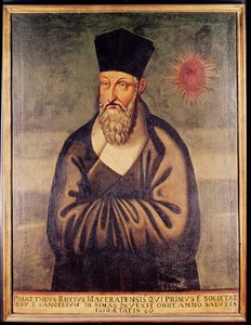 Porträt von Matteo Ricci (1552-1610) italienischer Missionar, Gründer der Jesuitenmission in China