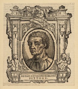 Porträt von Pietro Cavallini, italienischer Maler und Mosaikdesigner des späten Mittelalters