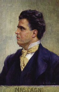 Porträt von Pietro Mascagni