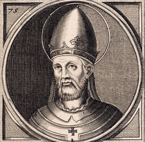Porträt von Papst Martin I., ca. 1790 (Gravur) von Italian School