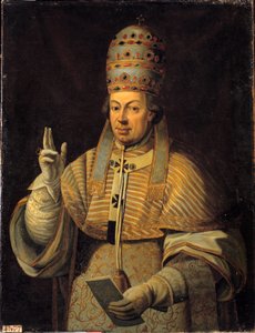 Porträt von Papst Pius VI (1717-1799). Anonymes italienisches Gemälde von Italian School