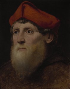 Porträt eines bärtigen Prälaten, um 1520-40 von Italian School