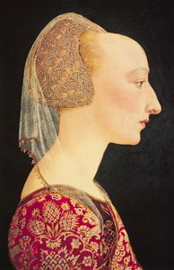 Porträt einer Dame in Rot