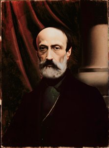 Porträt des italienischen republikanischen Politikers Giuseppe Mazzini von Italian School