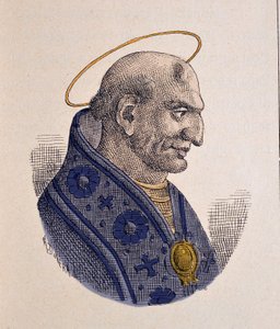 Porträt von Papst Adeodatus II. (672-676) von Italian School