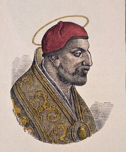 Porträt von Papst Benedikt II von Italian School
