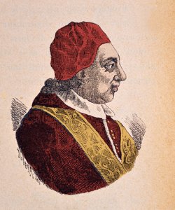Porträt von Papst Benedikt XIV. (1740-1758) von Italian School