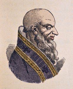 Porträt von Papst Bonifatius III. (607-608) von Italian School
