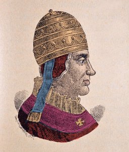 Porträt von Papst Bonifatius IX (1389-1404)
