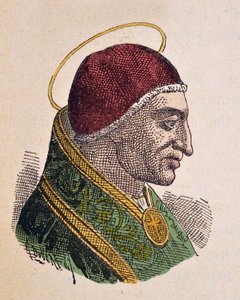 Porträt von Papst Dionysius (259-268) von Italian School