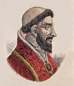 Porträt von Papst Stephan VIII. (939-942)