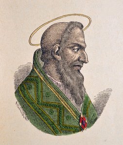 Porträt von Papst Eugen I. (654-657) von Italian School