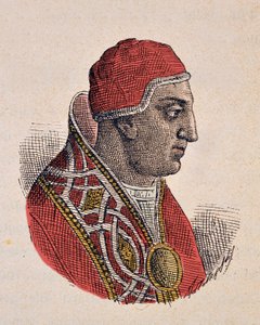 Porträt von Papst Gregor II (715-731) von Italian School