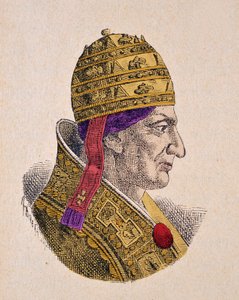 Porträt von Papst Gregor X. (1271-1276) von Italian School