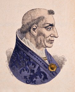 Porträt von Papst Innozenz V (1276) von Italian School