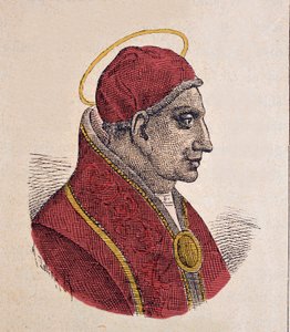 Porträt von Papst Johannes VI. (701-705) von Italian School