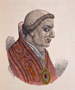 Porträt von Papst Johannes V (685-686) von Italian School