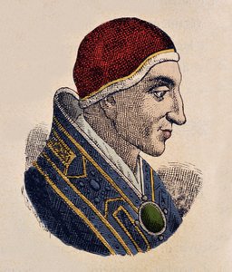 Porträt von Papst Johannes XV (985-996) von Italian School