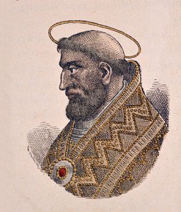 Porträt von Papst Leo II (682-683) von Italian School