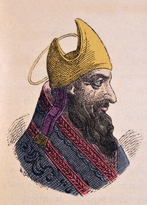 Porträt von Papst Liberius (352-366) von Italian School