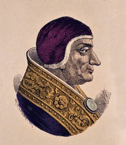 Porträt von Papst Lucius II (1144-1145) von Italian School