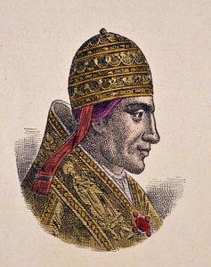 Porträt von Papst Nikolaus II (1058-1061) von Italian School