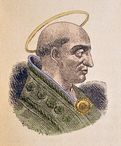 Porträt von Papst Pontianus (230-235) von Italian School