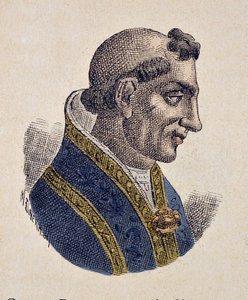 Porträt von Papst Sergius III (904-911) von Italian School