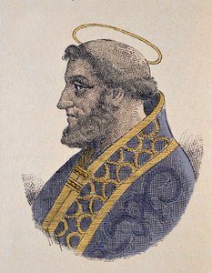 Porträt von Papst Sergius I. (687-701) von Italian School