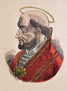 Porträt von Papst Silverius (535-536) von Italian School