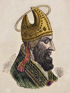 Porträt von Papst Silvester I von Italian School