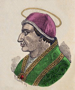 Porträt von Papst Symmachus von Italian School