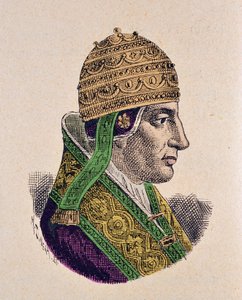 Porträt von Papst Coelestin V (1294) von Italian School