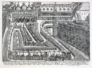 Prozession zu Fronleichnam auf der Piazza San Marco, 1876 von Italian School