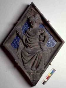 Prudence, Reliefkachel vom Campanile von Italian School