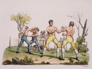 Pugilisten, Tafel 31 aus Die Geschichte der Nationen (Aquatinta)