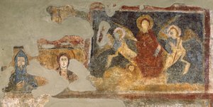 Überreste eines Freskos, Santa Maria Antiqua, Rom von Italian School