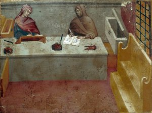 Darstellung eines Kämmerers, Assistent eines Kopisten (1388)