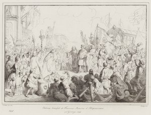 Triumphale Rückkehr von Francesco Morosini dem Peloponnesier von Italian School