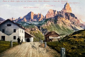 Rolle Pass, Postkarte, Trentino-Südtirol, 20. Jahrhundert